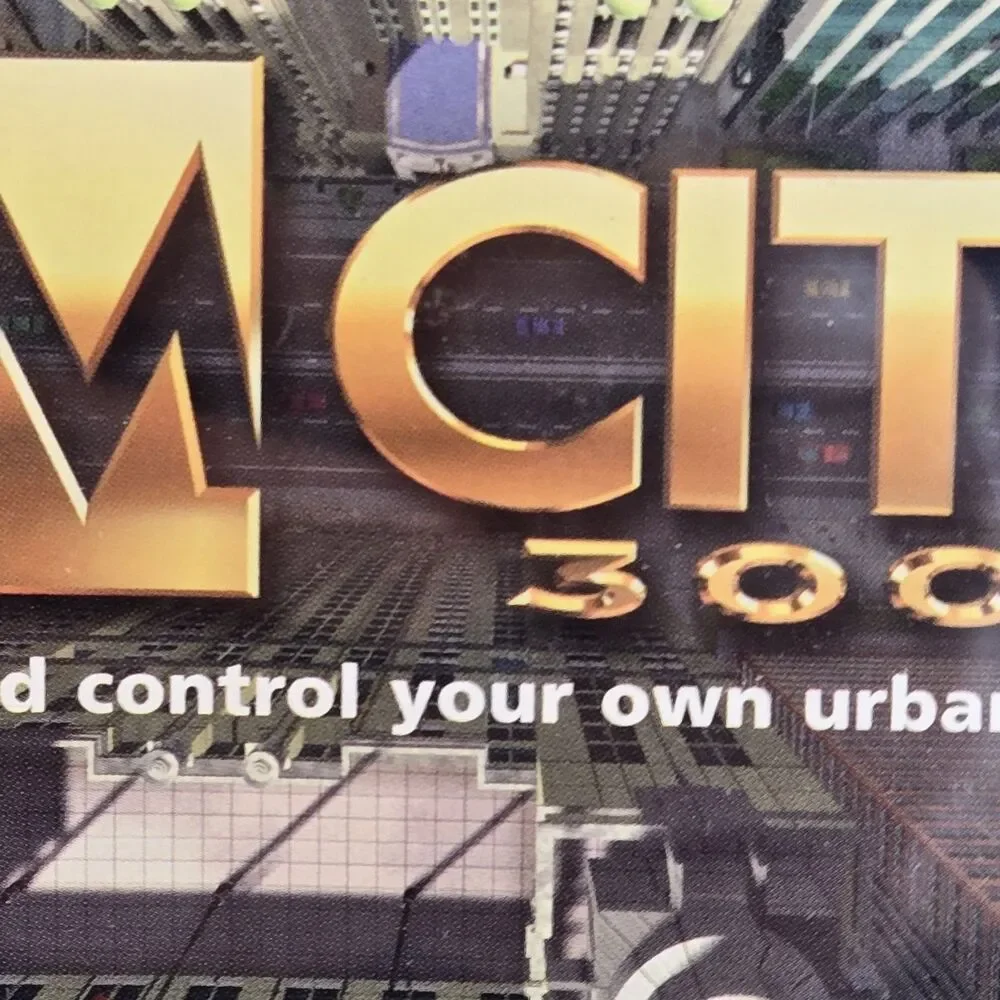 SimCity 3000 PC CD-ROM Game Vintage 1999 Classic Retro City Builder CIB Tested